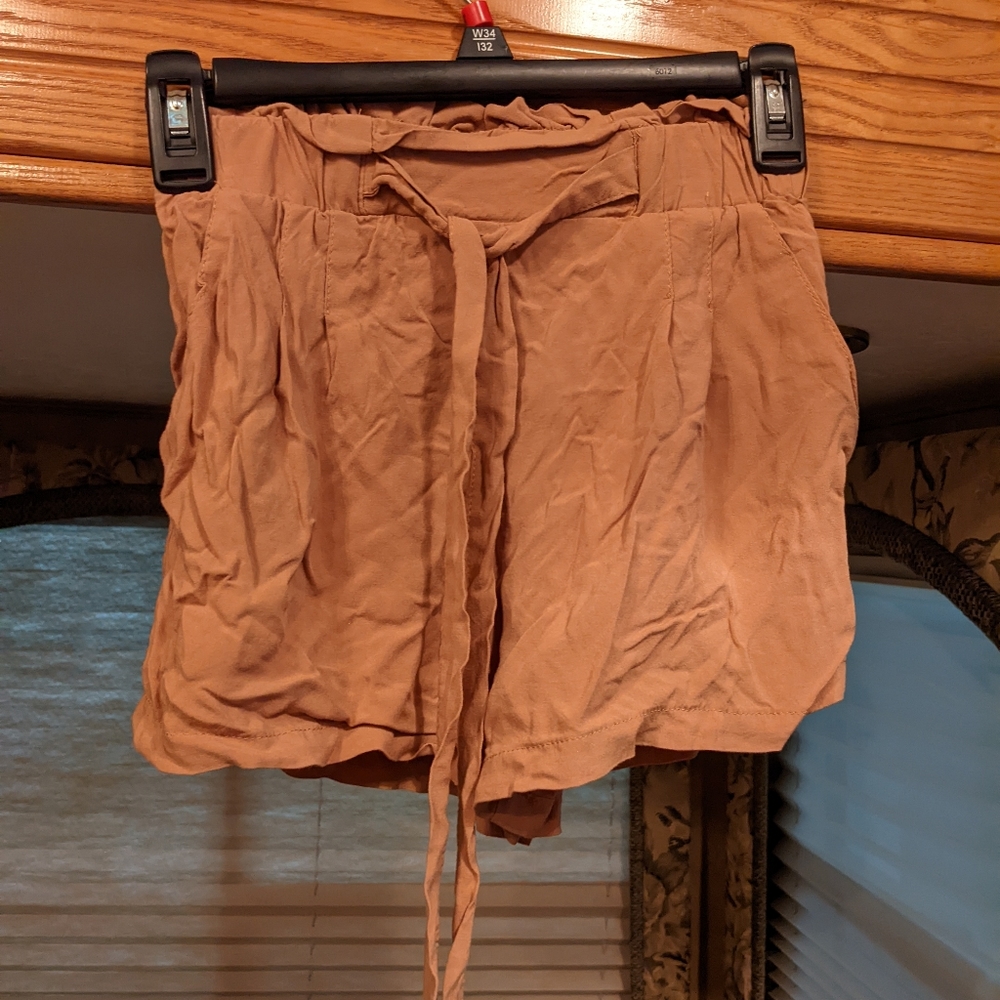 Dressy tan colored shorts